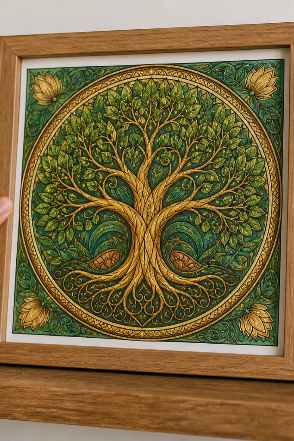 desenhos de mandalas com árvore da vida para colorir - 2