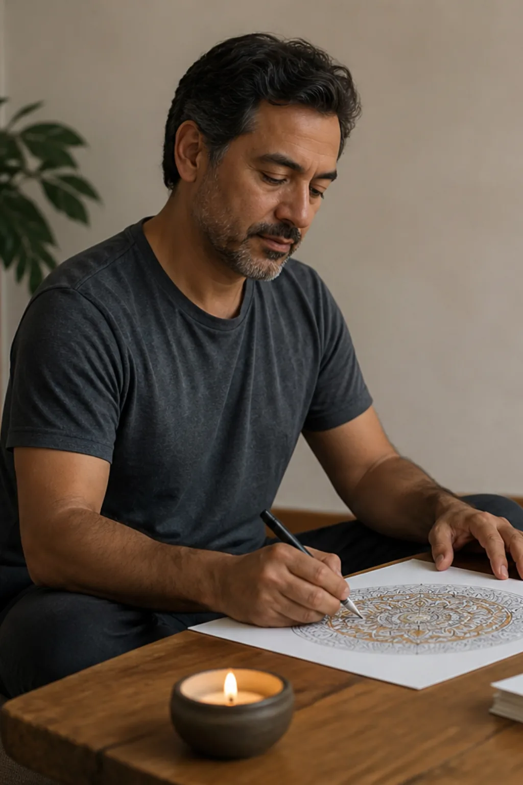 desenhos de mandalas budistas para colorir - 1
