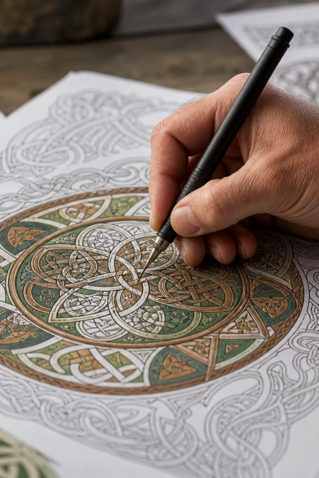 desenhos de mandalas celtas para colorir - 2