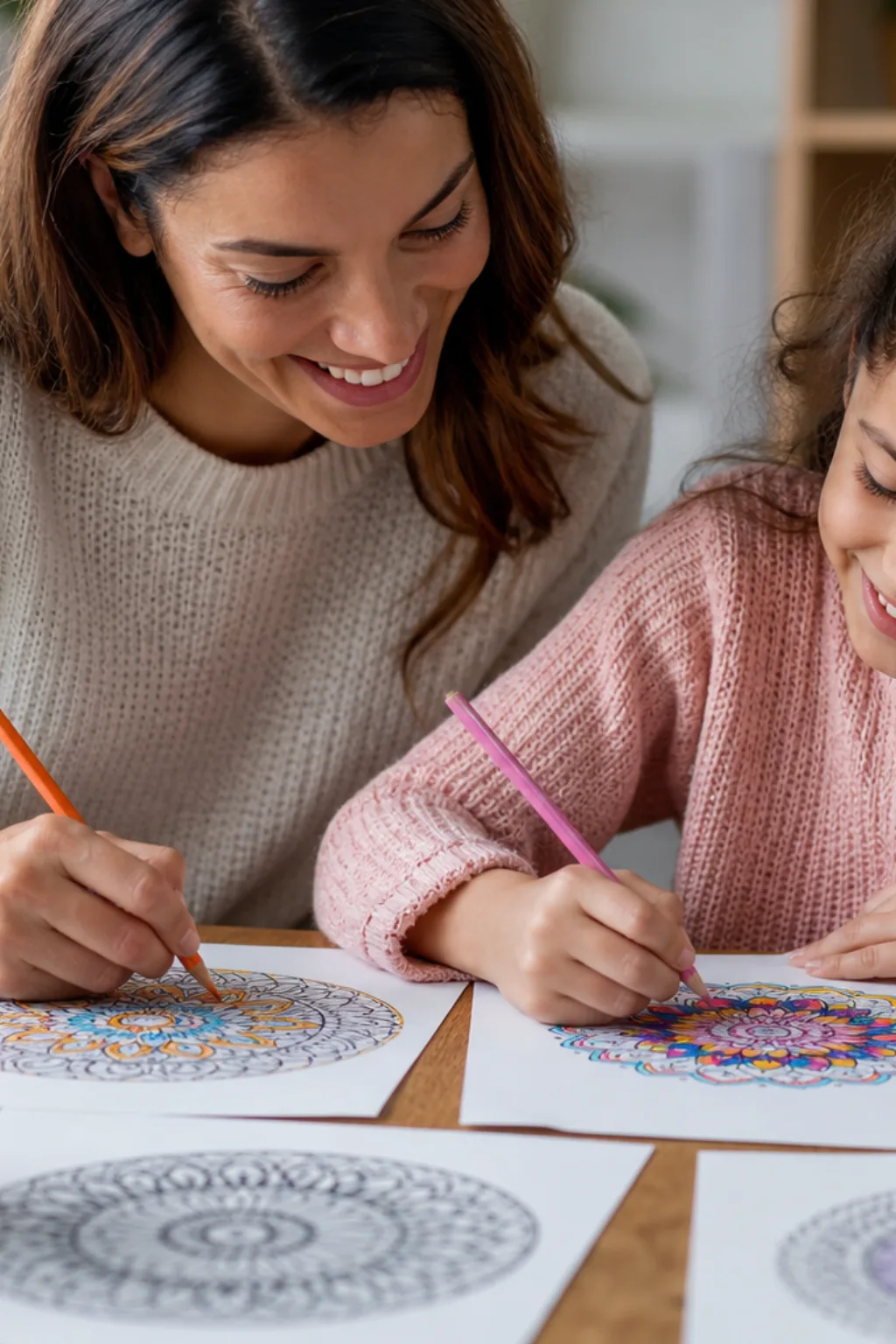 desenhos de mandalas da família para colorir - 2