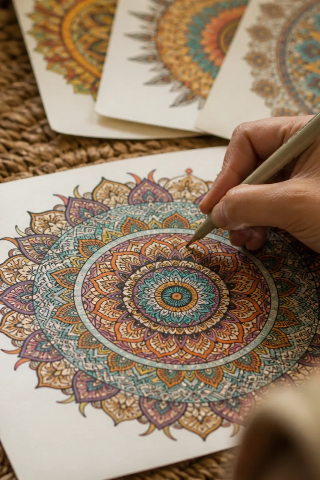 desenhos de mandalas indianas para colorir - 2
