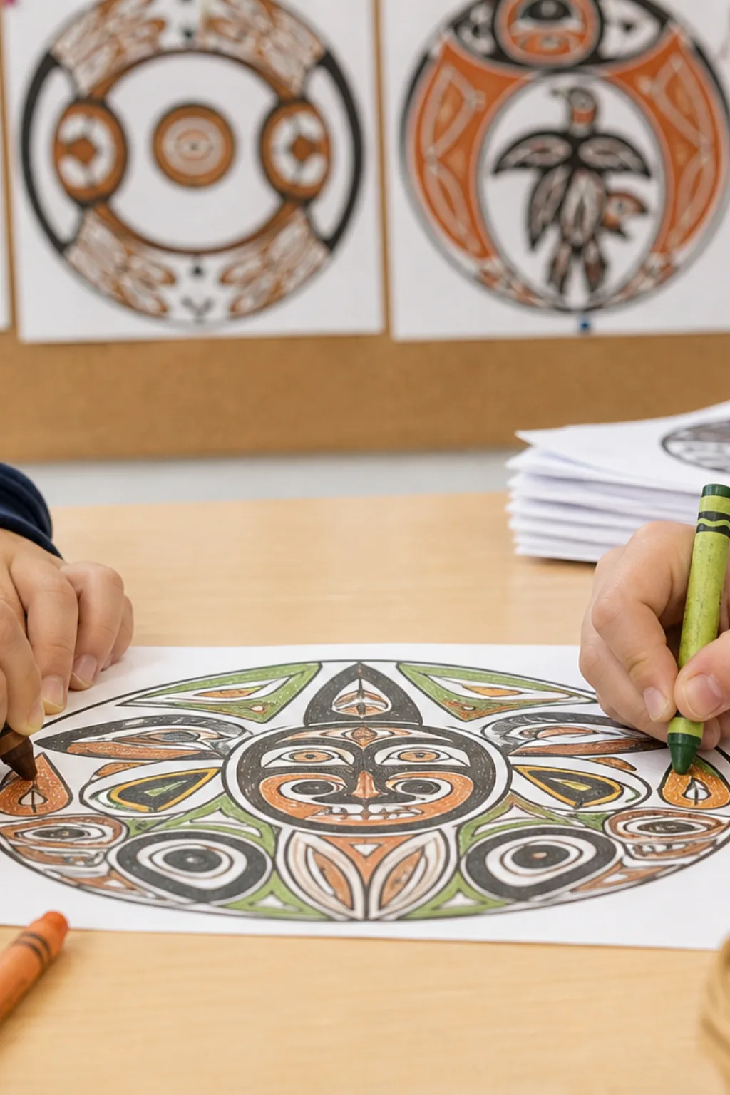 desenhos de mandalas indígenas para colorir - 2