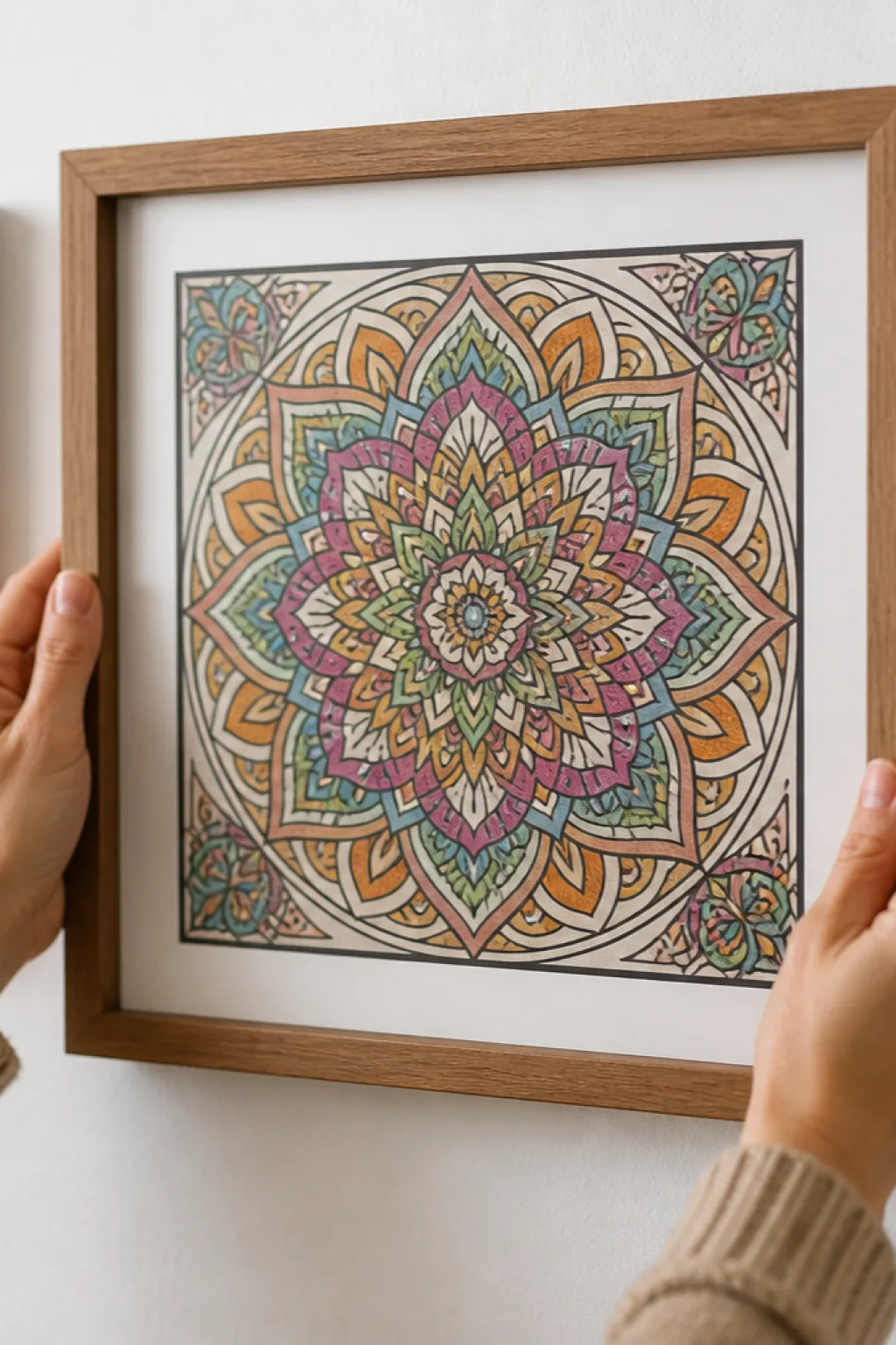 desenhos de mandalas quadradas para colorir - 2