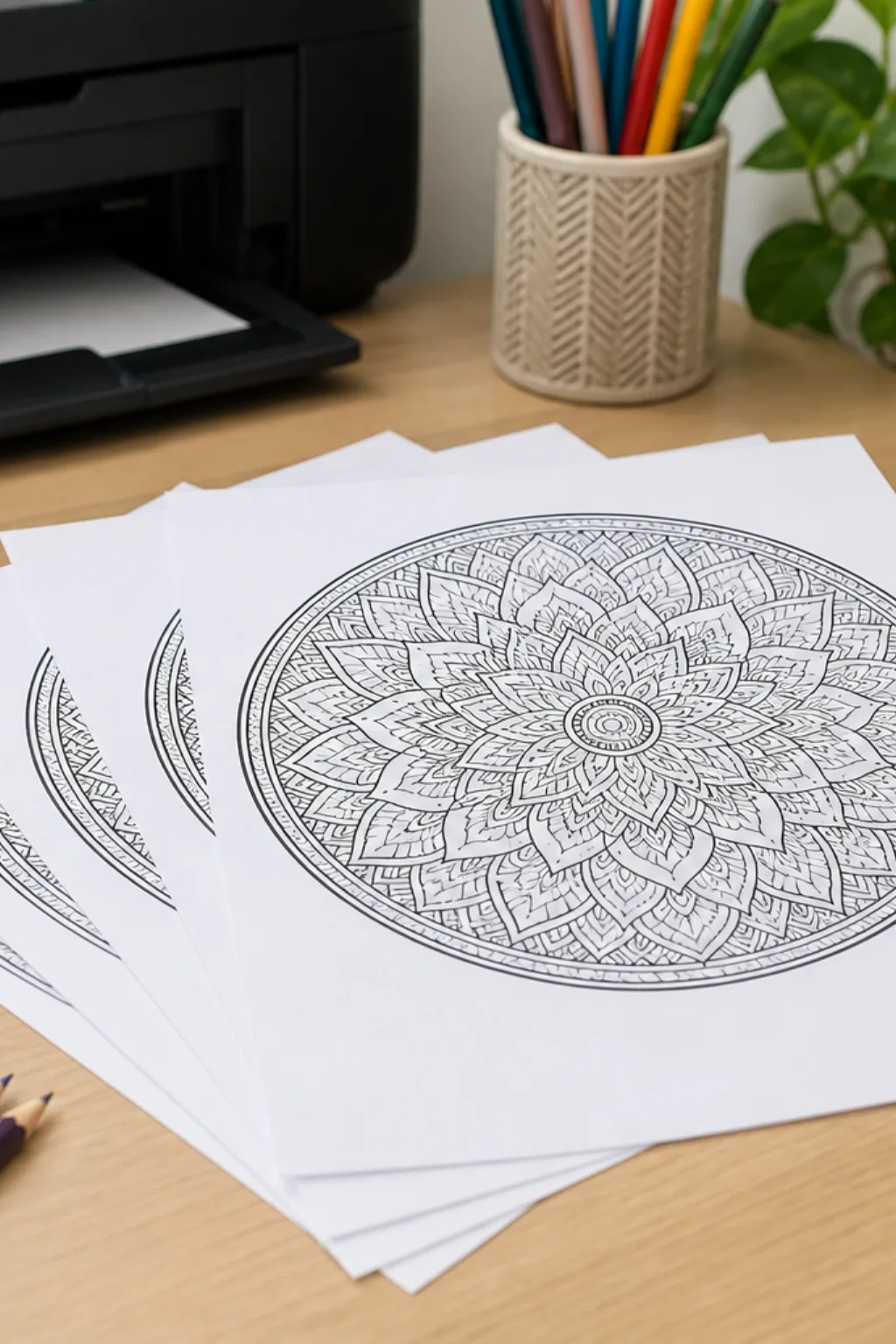 desenhos de mandalas para colorir em tamanho A4 - 2