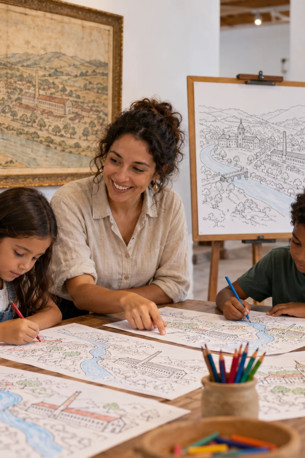 desenhos do mapa de Brusque para colorir — exemplo criado na Desenhos pra Colorir