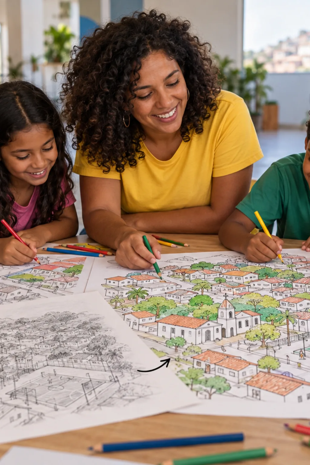 desenhos do mapa de Carapicuíba para colorir — exemplo criado na Desenhos pra Colorir