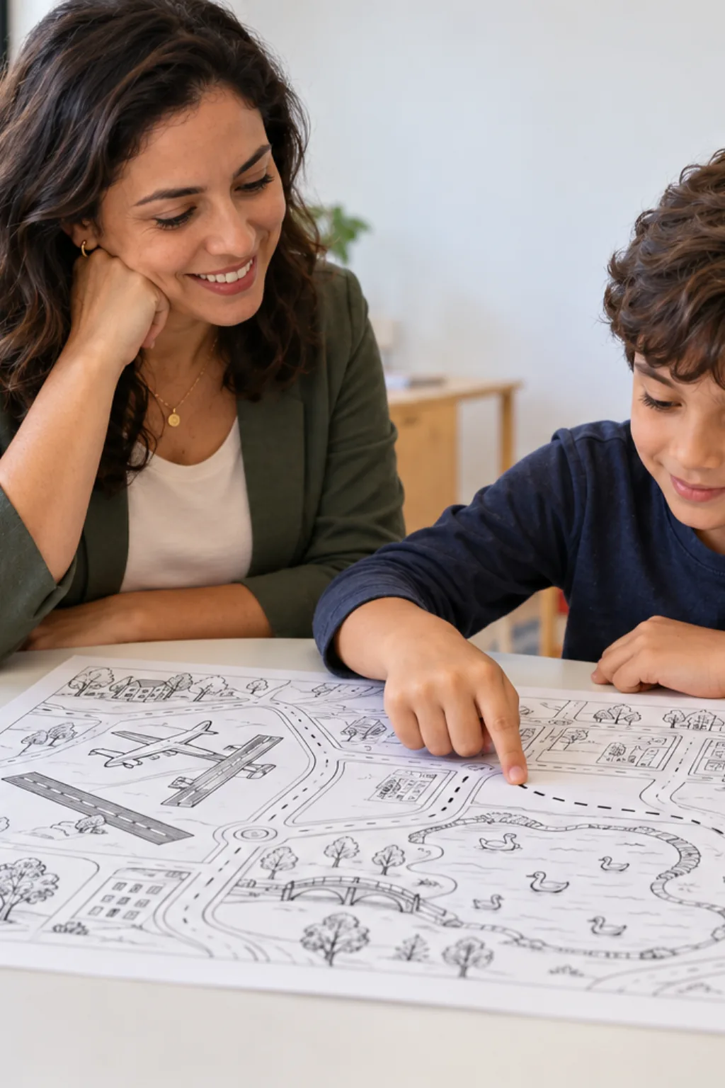 desenhos do mapa de Guarulhos para colorir — exemplo criado na Desenhos pra Colorir