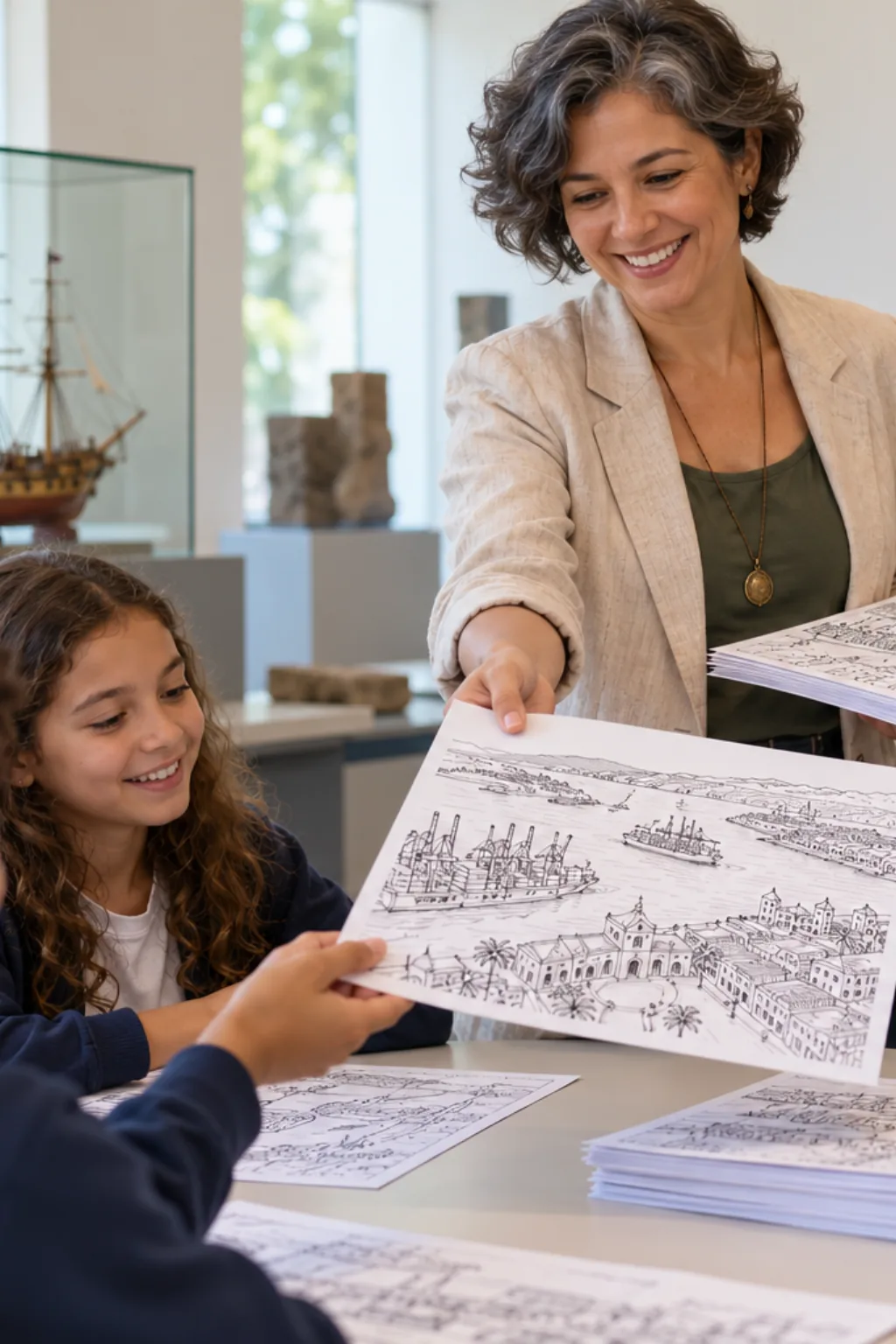 desenhos do mapa de Itajaí para colorir — exemplo criado na Desenhos pra Colorir