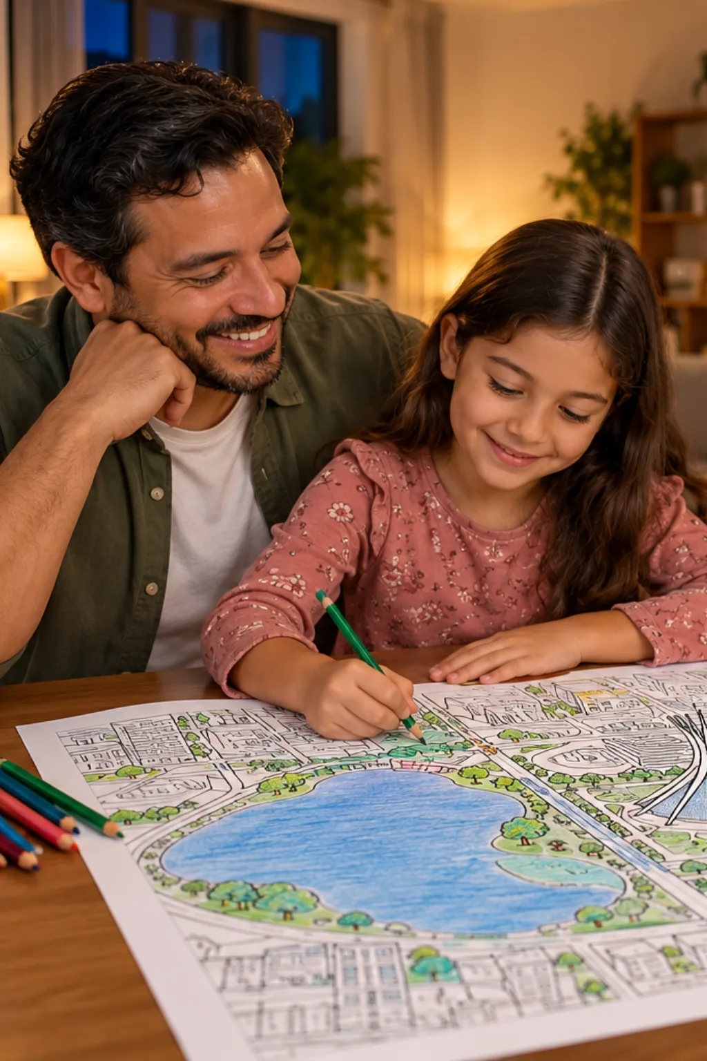 desenhos do mapa de Londrina para colorir — exemplo criado na Desenhos pra Colorir