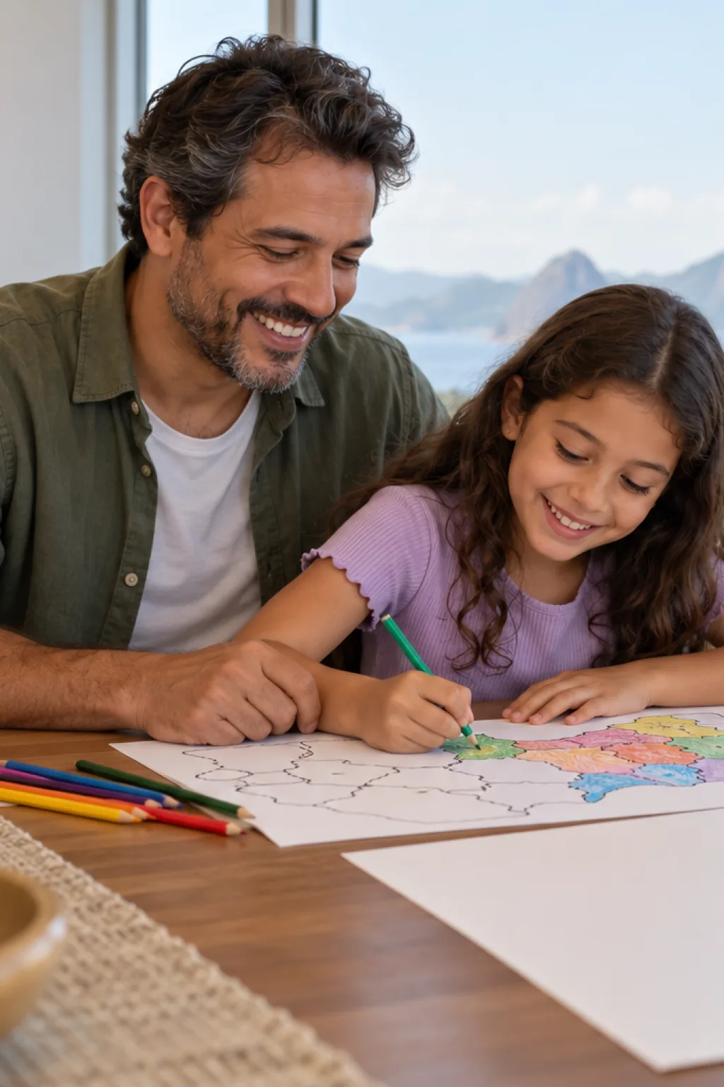 desenhos do mapa do município do Rio de Janeiro para colorir — exemplo criado na Desenhos pra Colorir