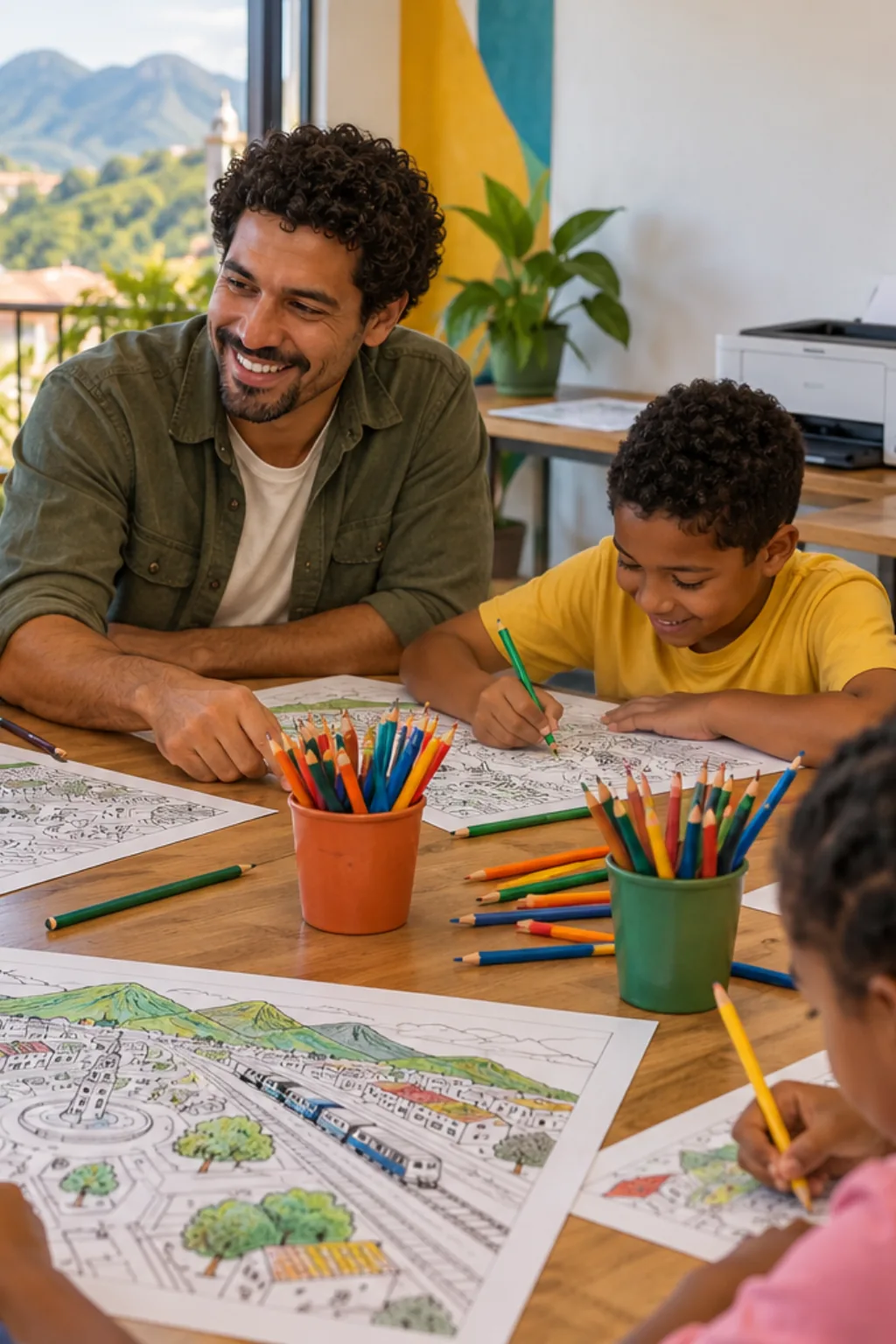 desenhos do mapa de Nova Iguaçu para colorir — exemplo criado na Desenhos pra Colorir