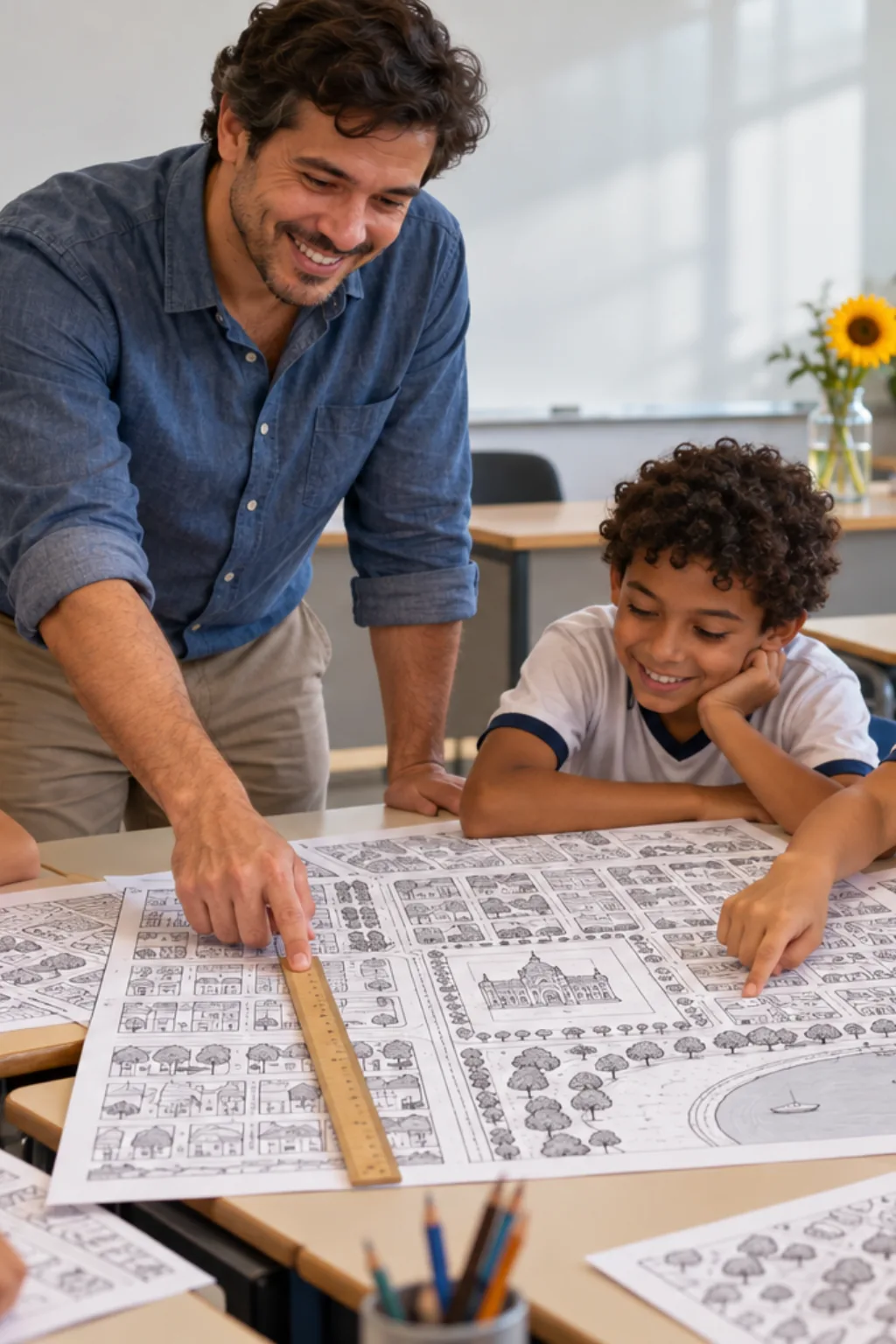 desenhos do mapa de Palmas para colorir — exemplo criado na Desenhos pra Colorir