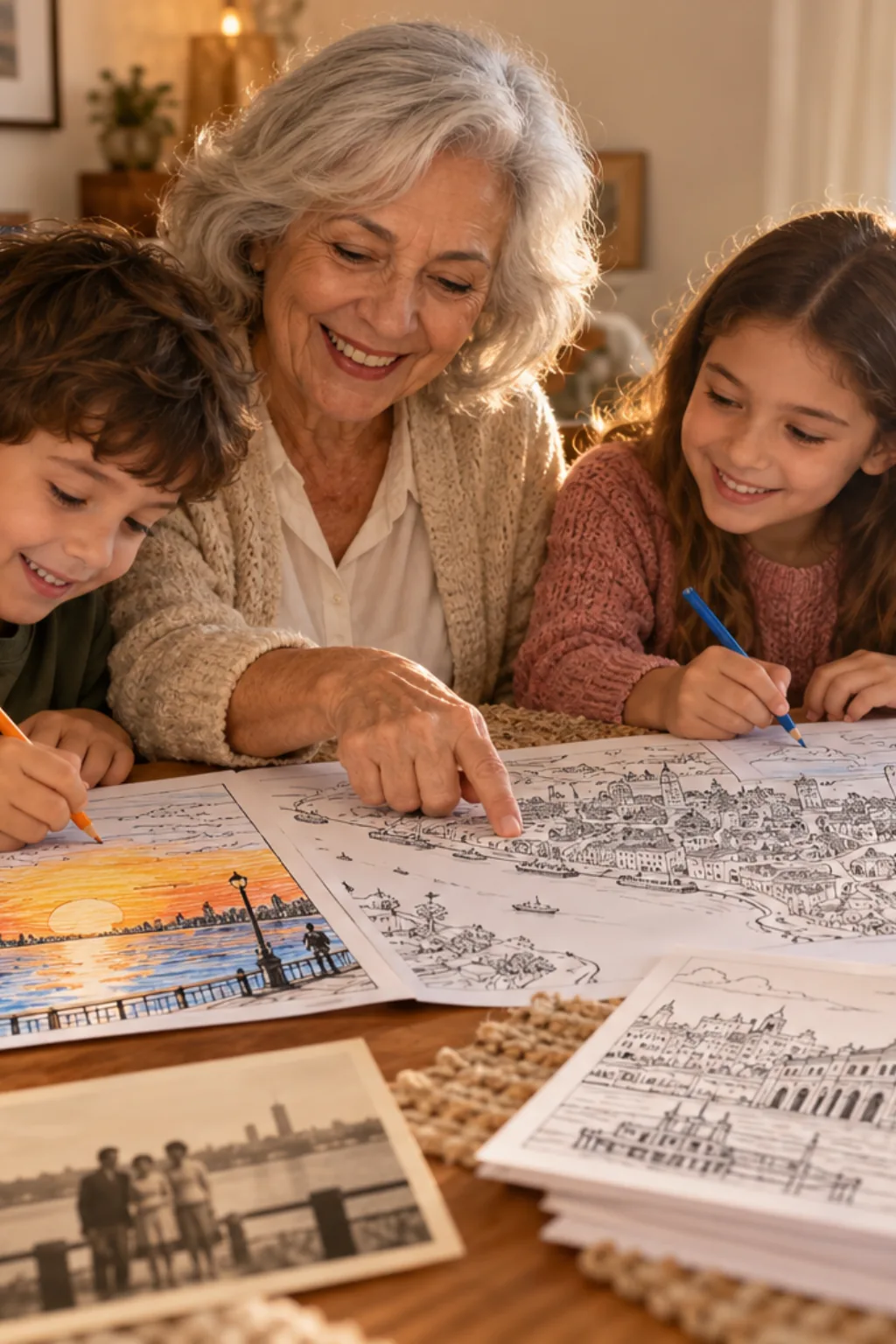 desenhos do mapa de Porto Alegre para colorir — exemplo criado na Desenhos pra Colorir