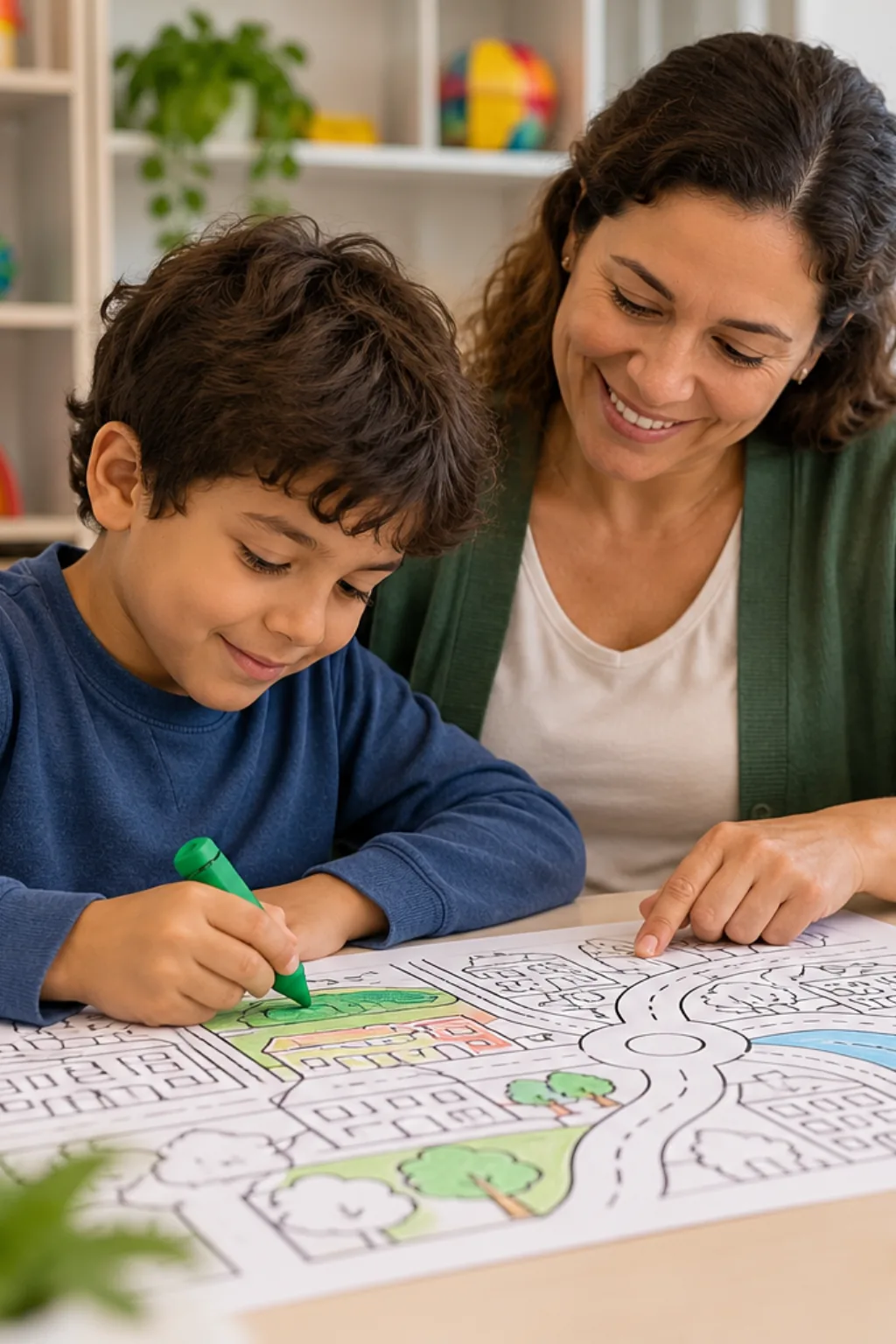 desenhos do mapa de Ribeirão das Neves para colorir — exemplo criado na Desenhos pra Colorir