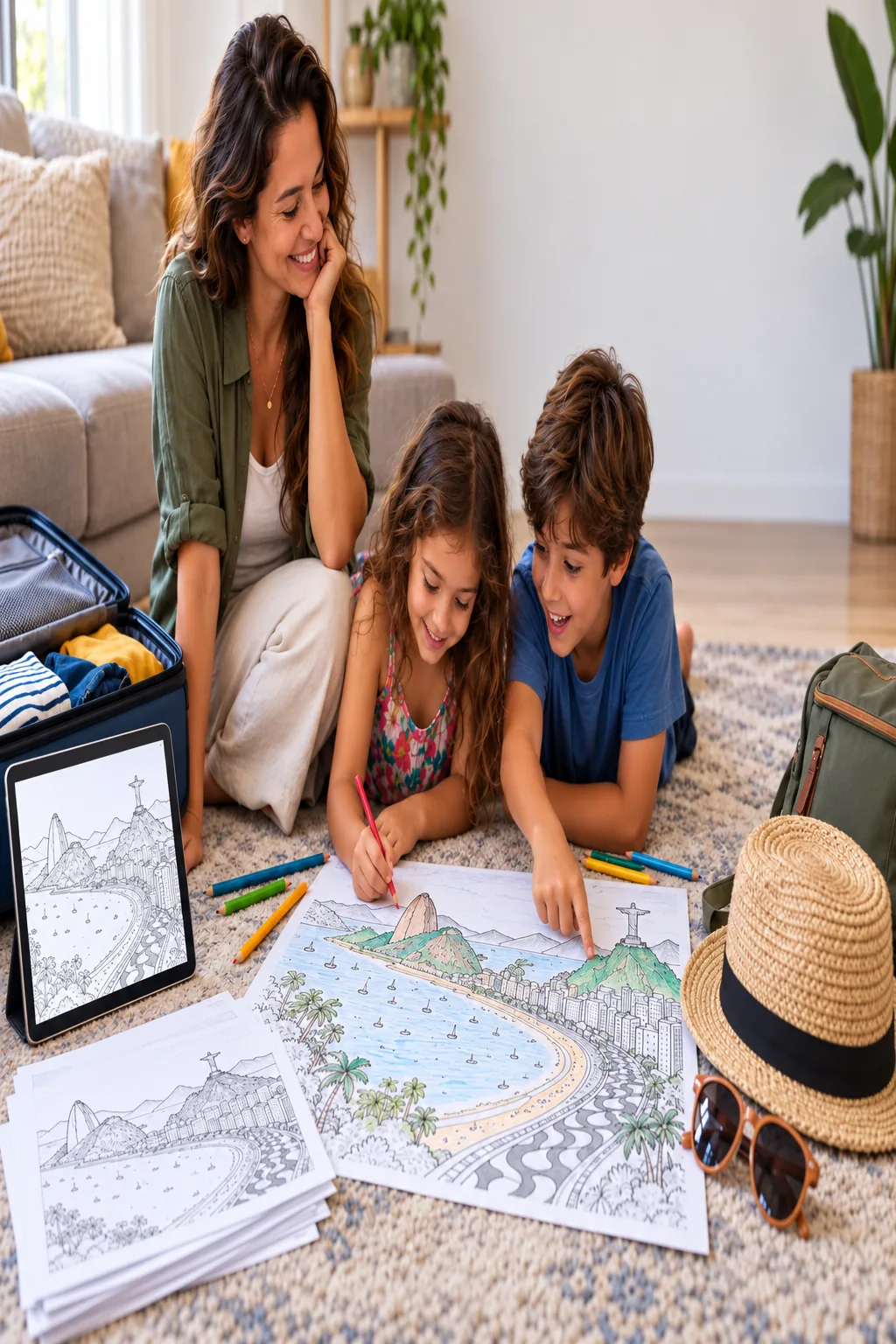 desenhos do mapa do Rio de Janeiro para colorir — exemplo criado na Desenhos pra Colorir