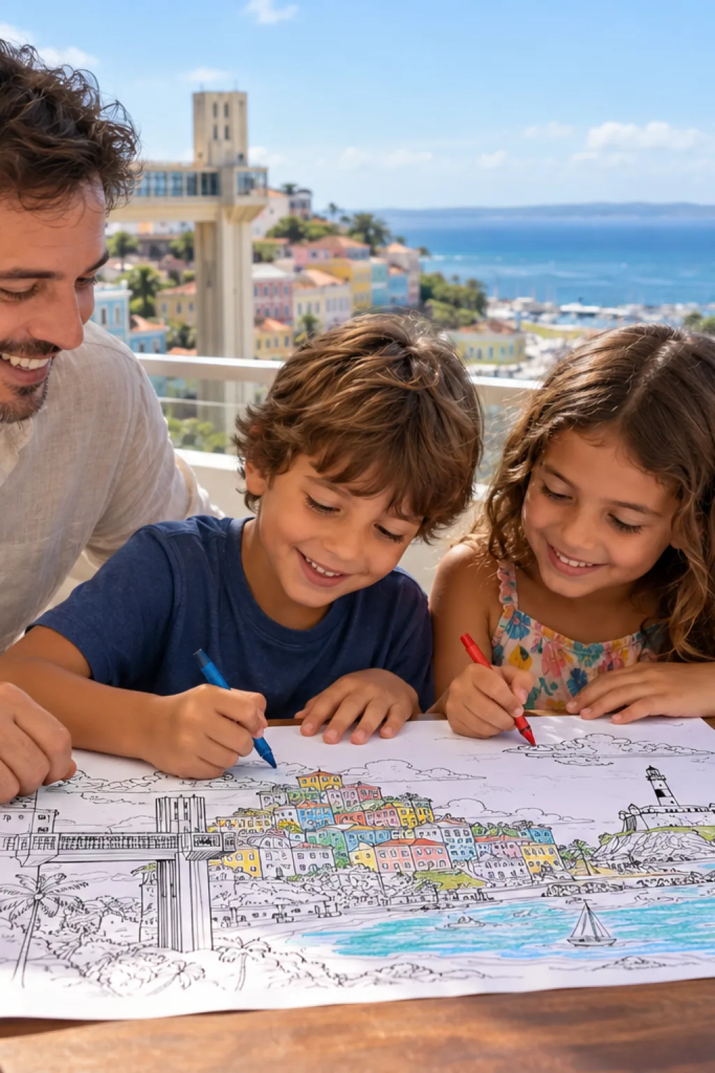 desenhos do mapa de Salvador para colorir — exemplo criado na Desenhos pra Colorir