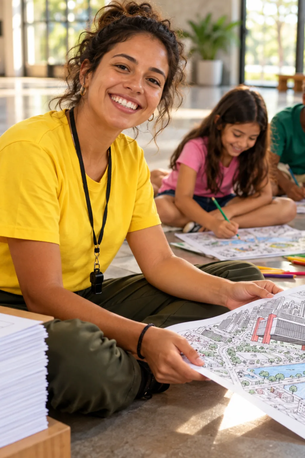 desenhos do mapa da cidade de São Paulo para colorir — exemplo criado na Desenhos pra Colorir