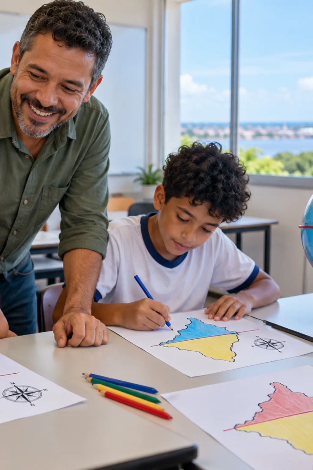 desenhos do mapa do Amapá para colorir — exemplo criado na Desenhos pra Colorir