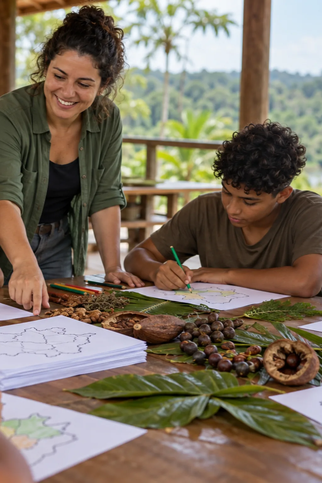 desenhos do mapa da Amazônia Legal para colorir — exemplo criado na Desenhos pra Colorir