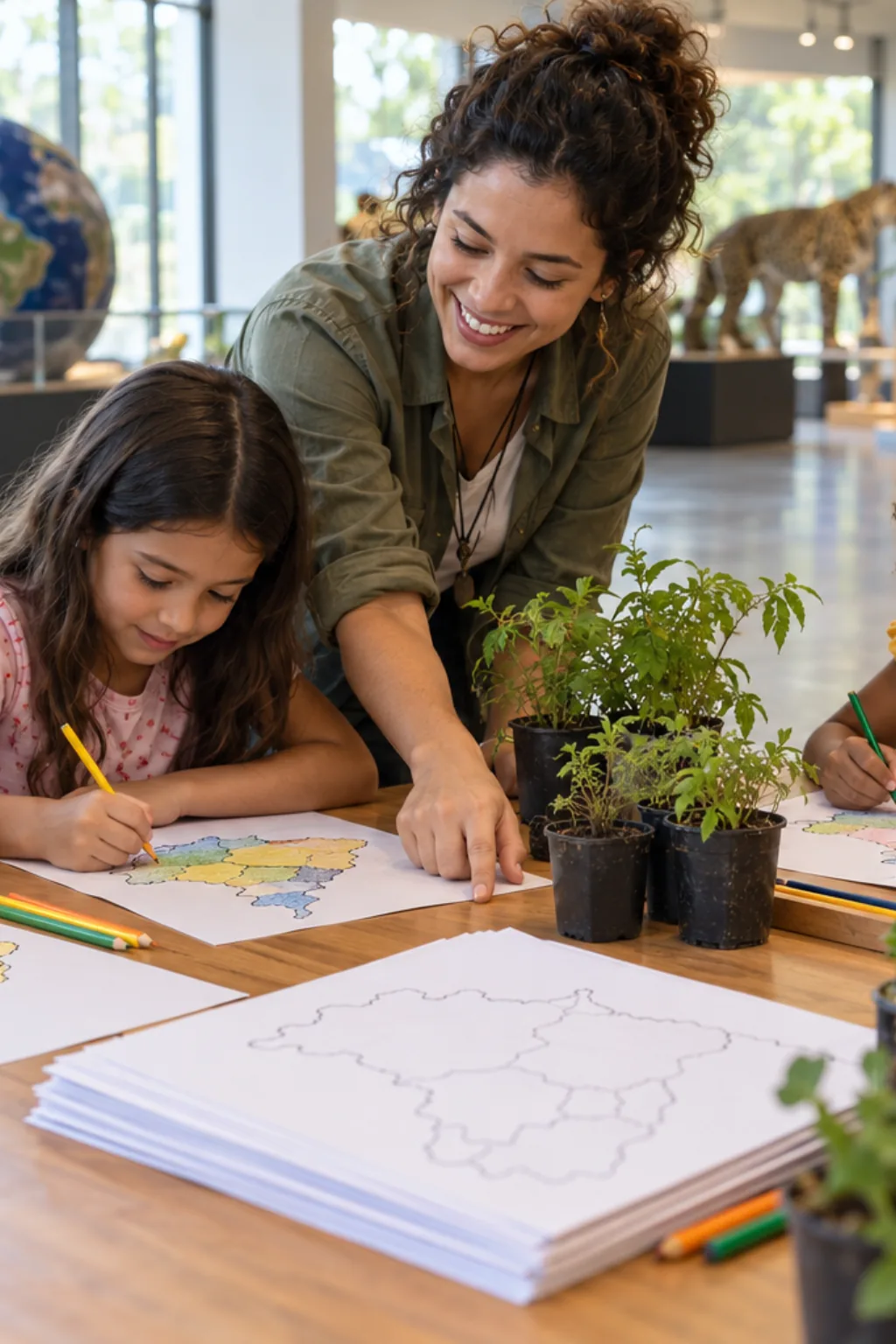 desenhos do mapa dos biomas brasileiros para colorir — exemplo criado na Desenhos pra Colorir