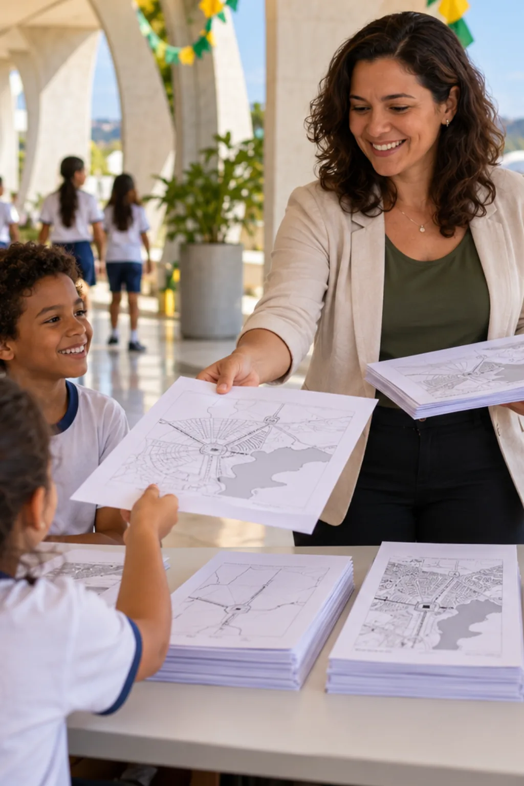desenhos do mapa do Distrito Federal para colorir — exemplo criado na Desenhos pra Colorir