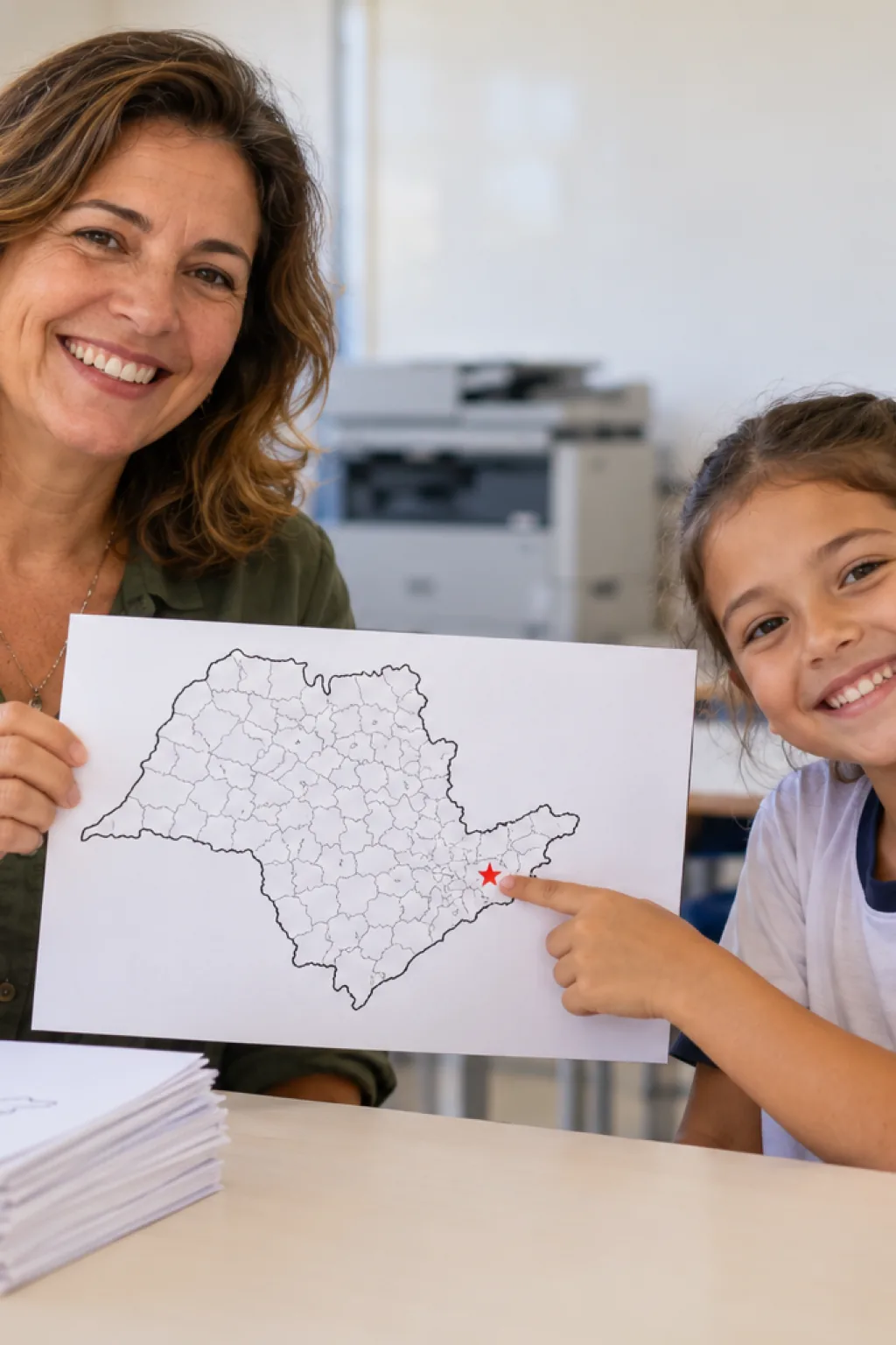 desenhos do mapa do estado de São Paulo para colorir — exemplo criado na Desenhos pra Colorir