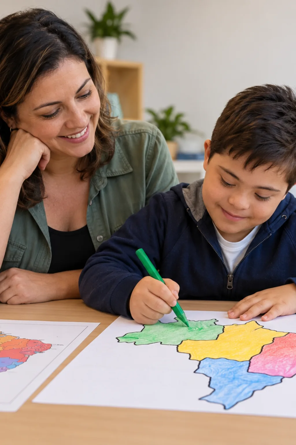 desenhos do mapa físico do Brasil para colorir — exemplo criado na Desenhos pra Colorir