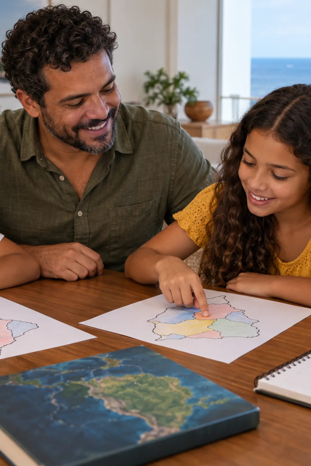 desenhos do mapa mudo da região Nordeste para colorir — exemplo criado na Desenhos pra Colorir