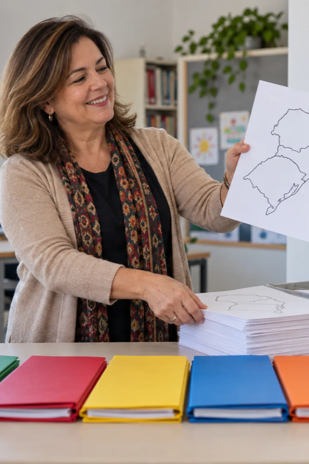 desenhos do mapa mudo da região Sul para colorir — exemplo criado na Desenhos pra Colorir
