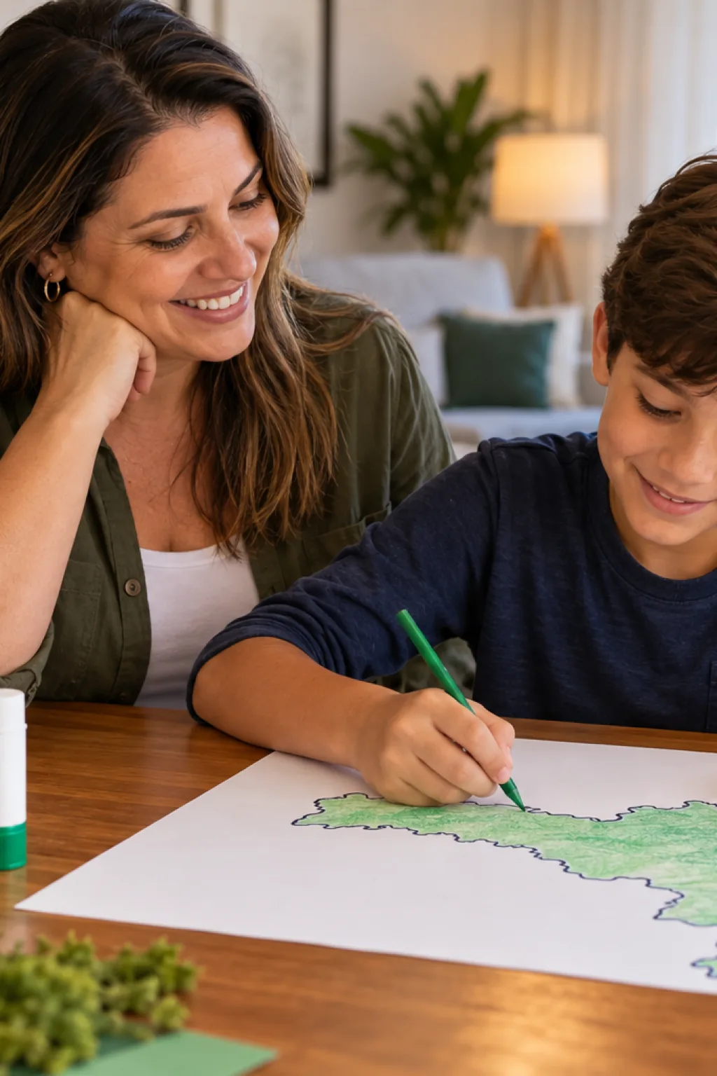 desenhos do mapa mudo de Santa Catarina para colorir — exemplo criado na Desenhos pra Colorir
