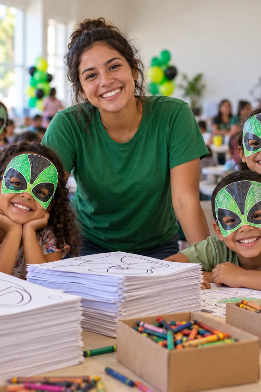 desenhos de máscaras do Ben 10 para colorir — exemplo criado na Desenhos pra Colorir