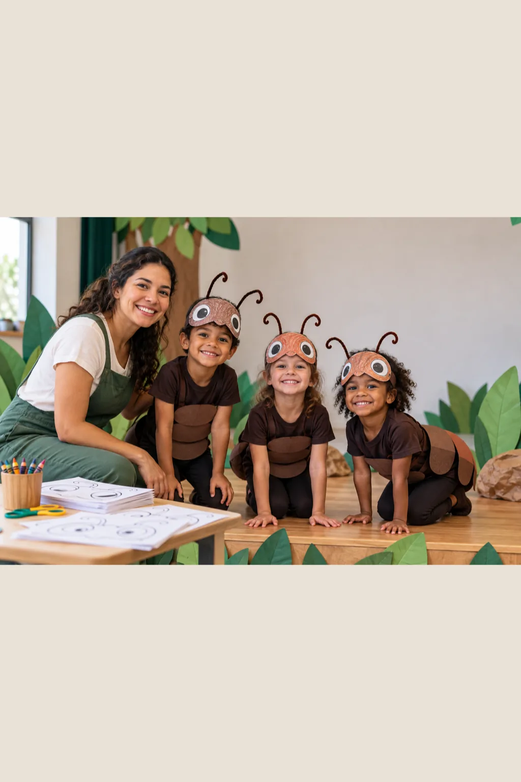 desenhos de máscaras de formiga para colorir — exemplo criado na Desenhos pra Colorir