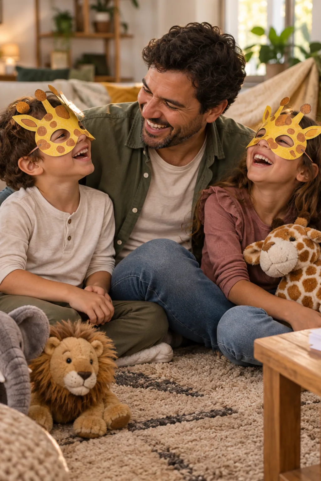 desenhos de máscaras de girafa para colorir — exemplo criado na Desenhos pra Colorir