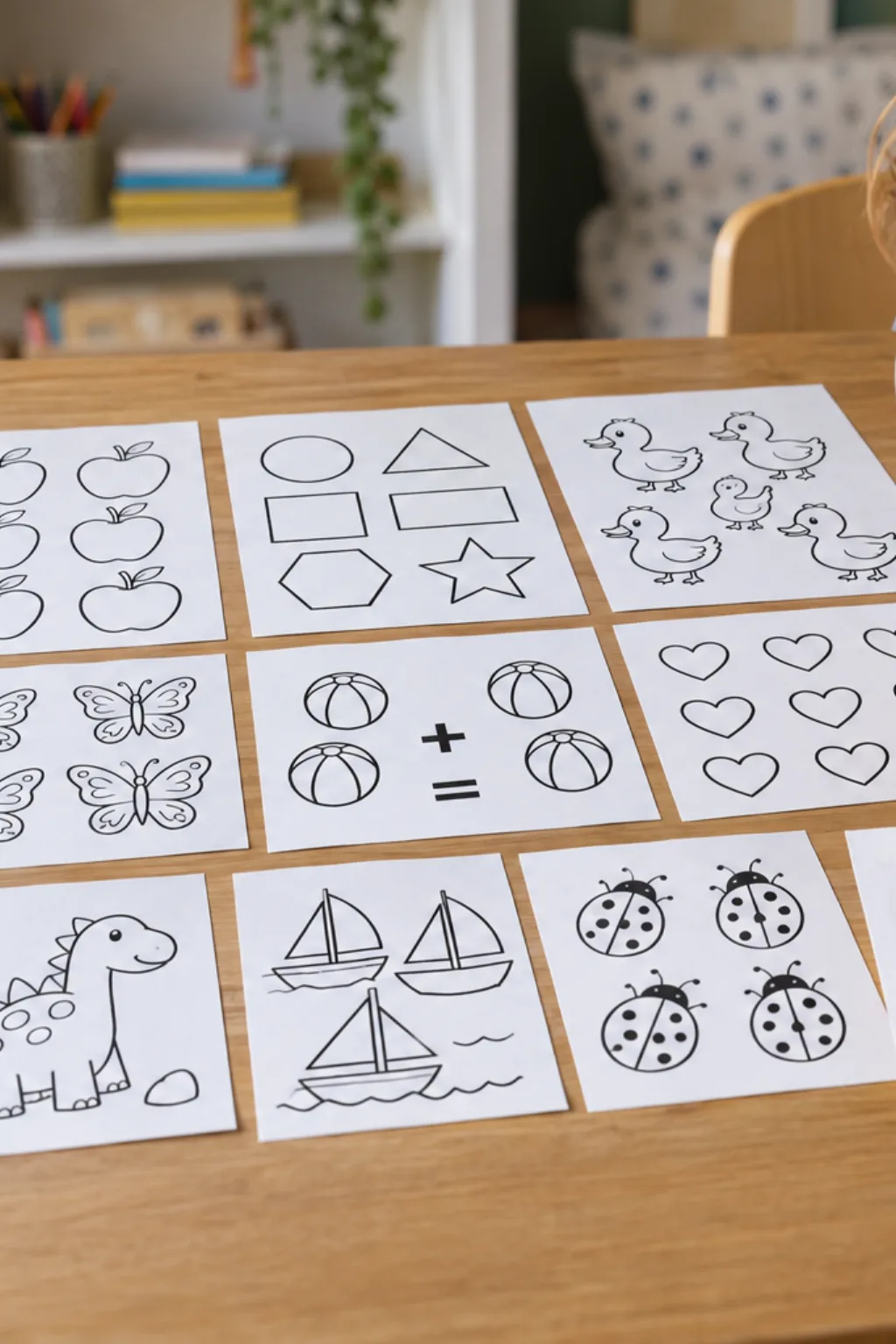 Desenhos de Matemática para Colorir - Depois