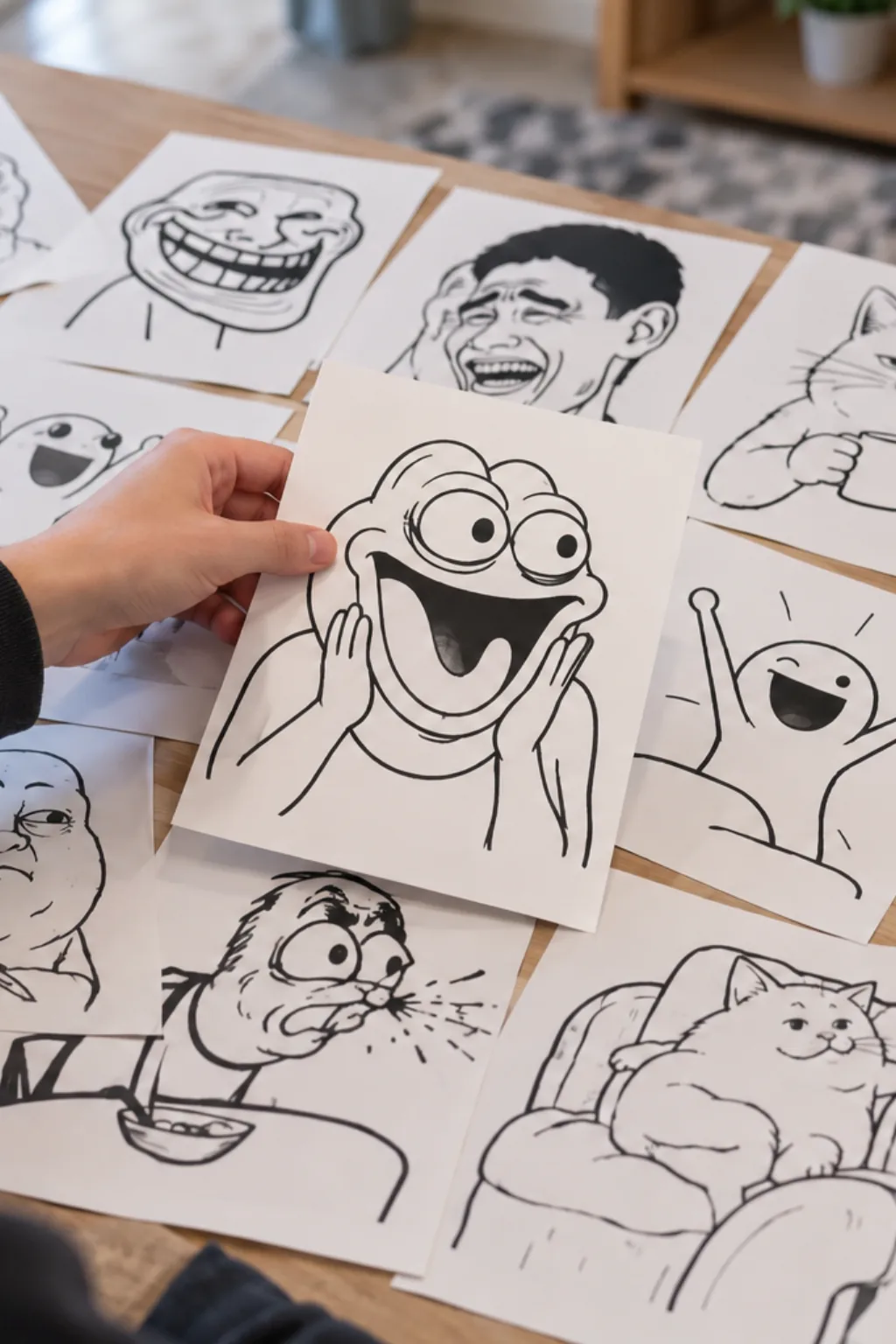 Desenhos de Memes para Colorir - Depois
