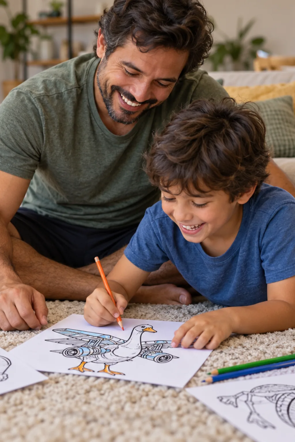 desenhos do Bombombini Gusini para colorir — exemplo criado na Desenhos pra Colorir