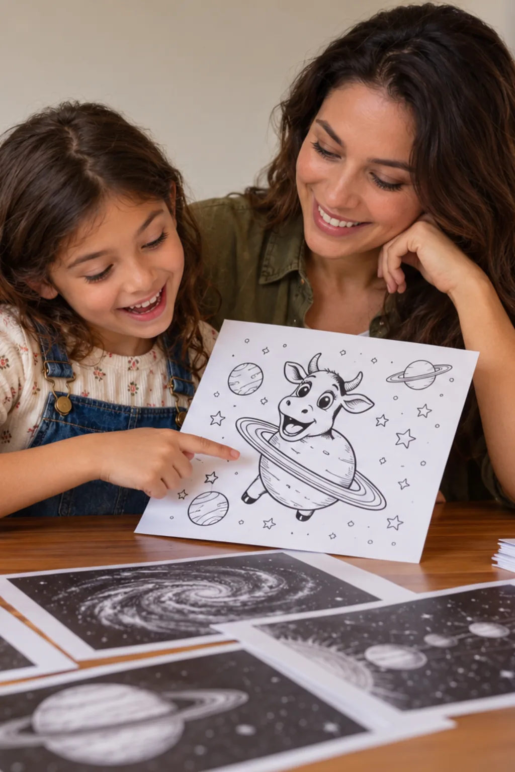 desenhos de La Vaca Saturno Saturnita para colorir — exemplo criado na Desenhos pra Colorir
