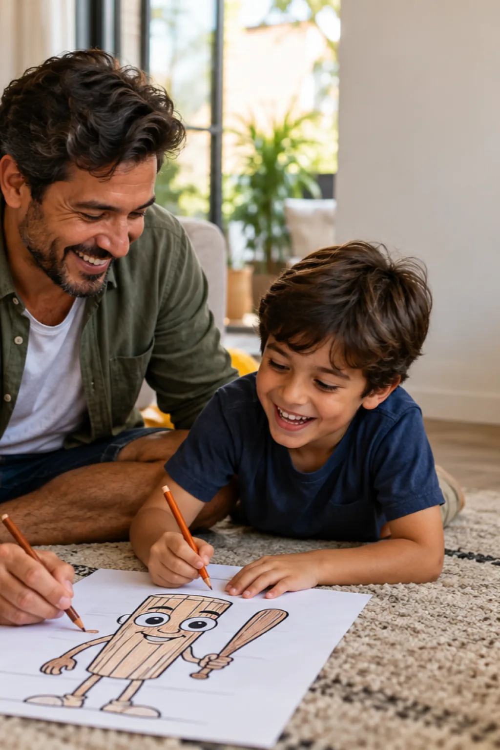 desenhos do Tung Tung Tung Sahur para colorir — exemplo criado na Desenhos pra Colorir