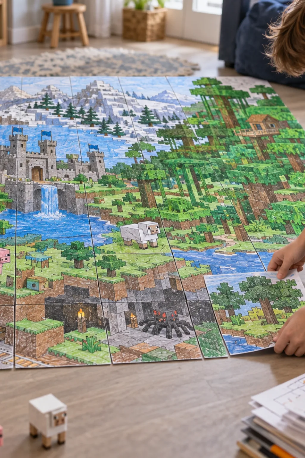 Desenhos do Minecraft para Colorir - Depois