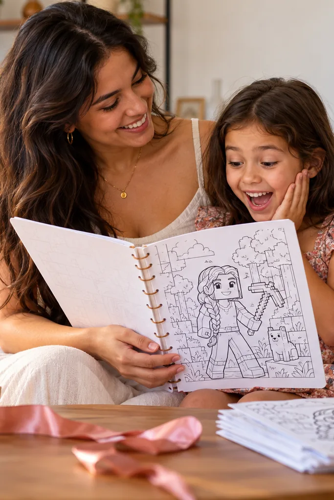 desenhos da Alex de Minecraft para colorir — exemplo criado na Desenhos pra Colorir