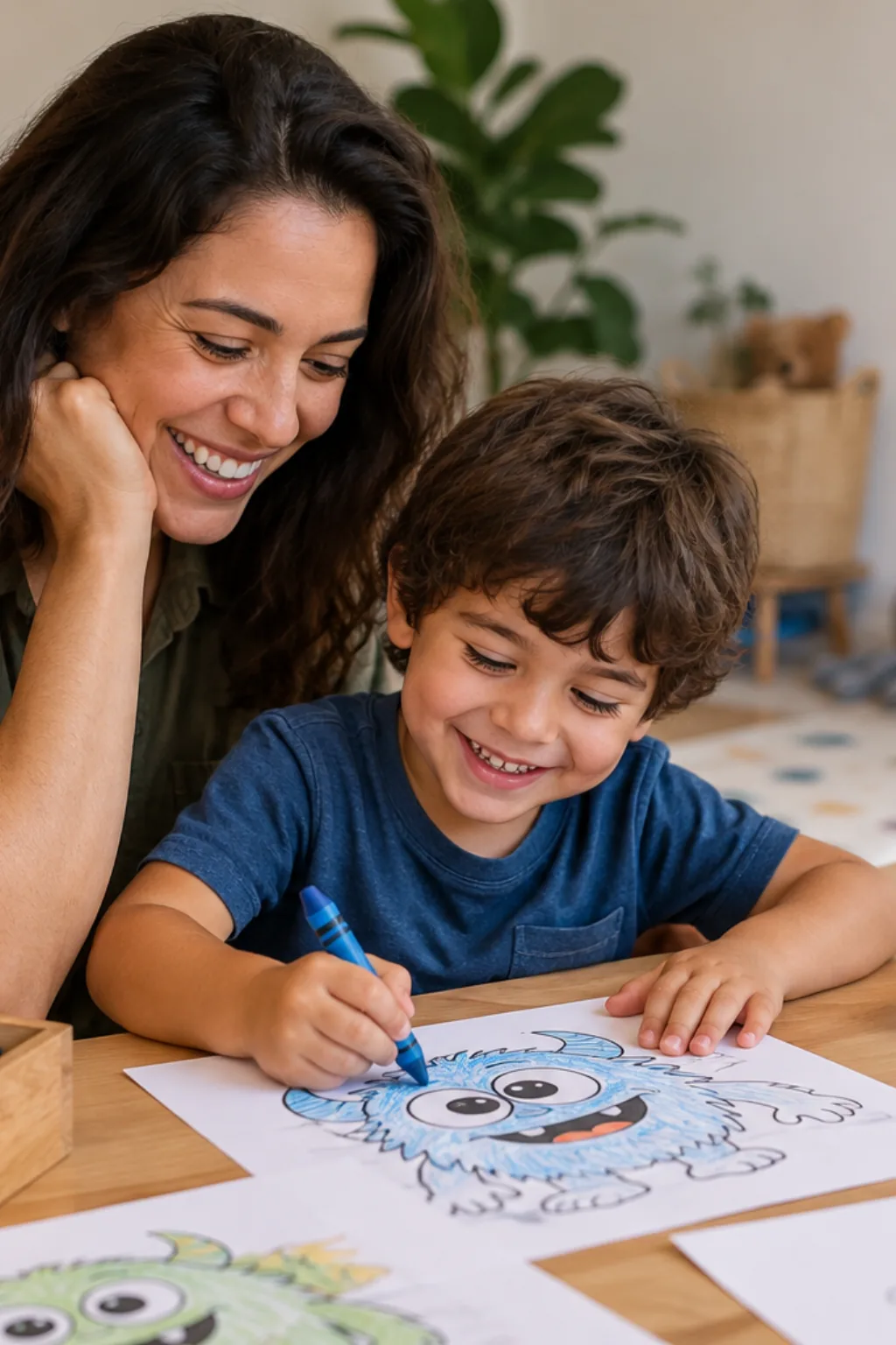 desenhos para colorir — exemplo criado na Desenhos pra Colorir