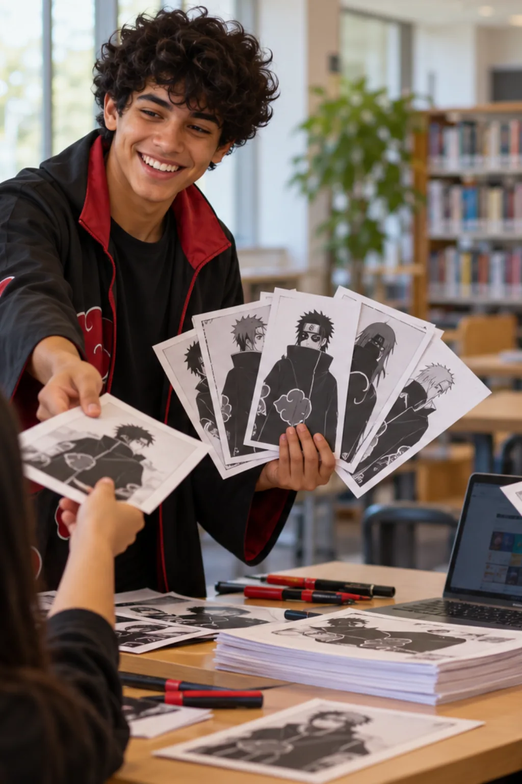 desenhos da Akatsuki para colorir — exemplo criado na Desenhos pra Colorir