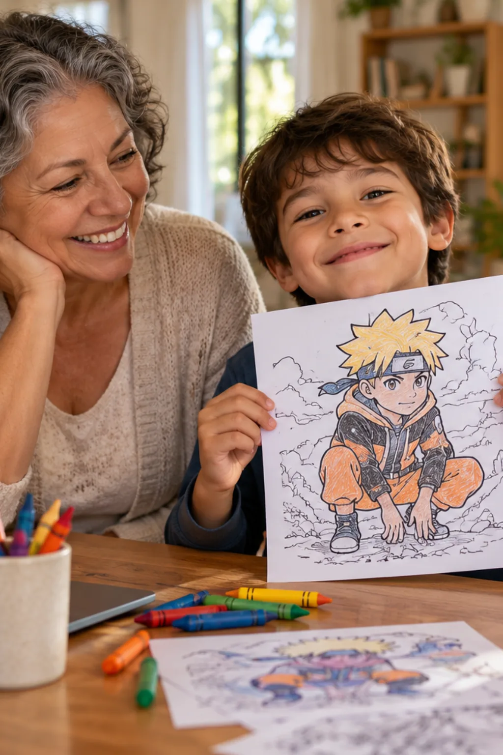 desenhos do Boruto para colorir — exemplo criado na Desenhos pra Colorir