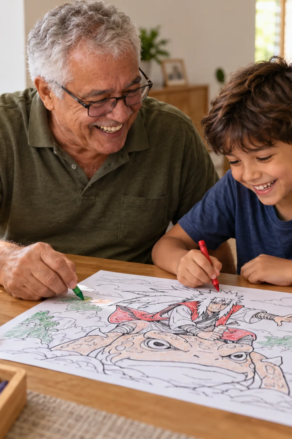 desenhos do Jiraiya para colorir — exemplo criado na Desenhos pra Colorir
