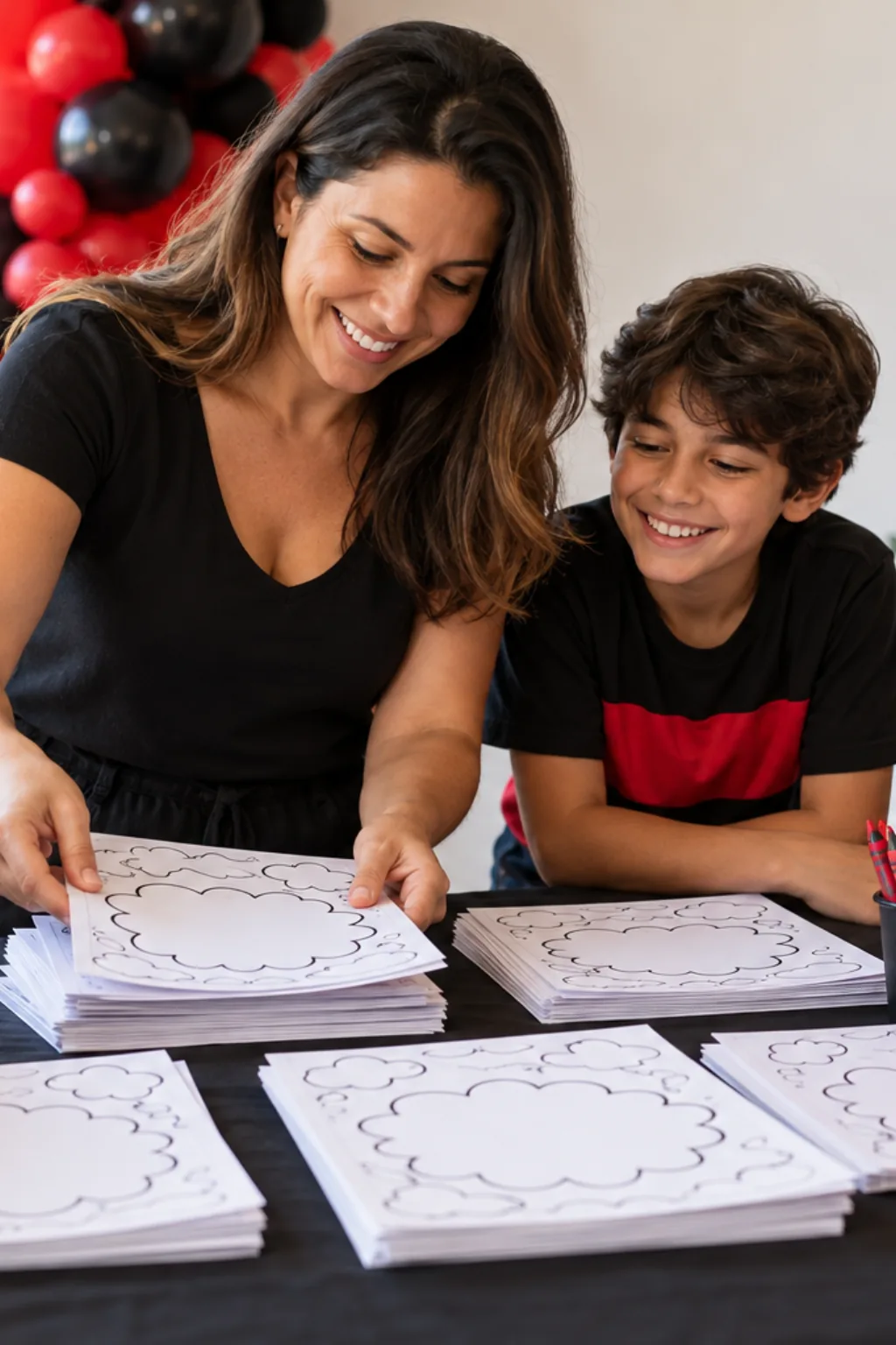 desenhos da nuvem da Akatsuki para colorir — exemplo criado na Desenhos pra Colorir