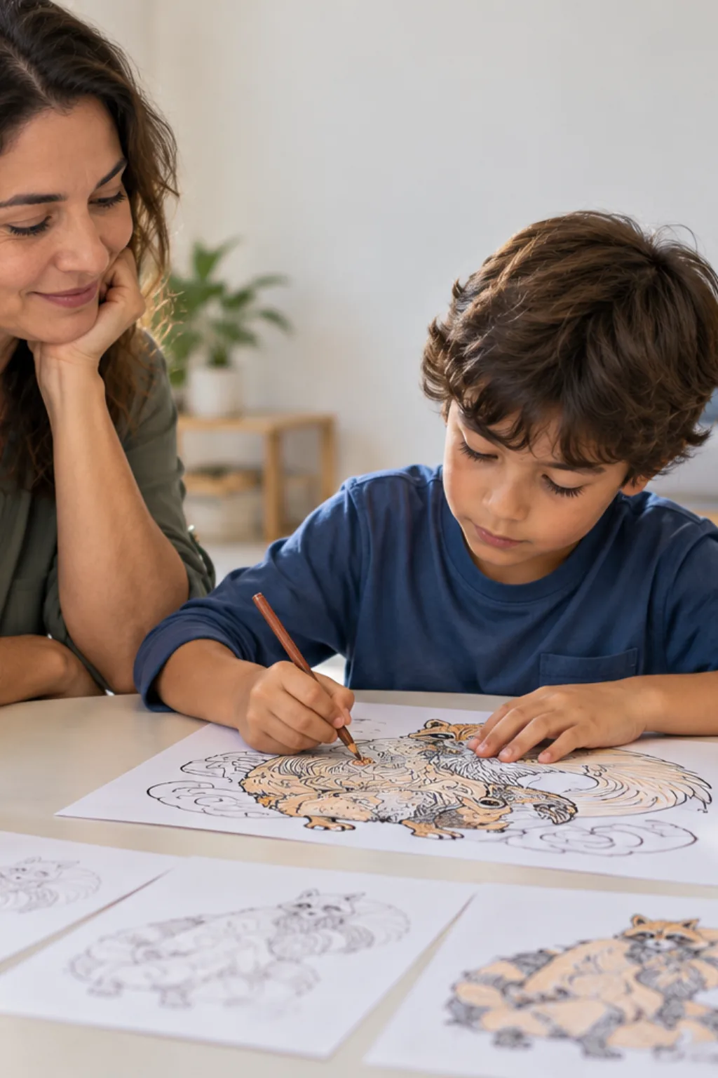 desenhos do shukaku para colorir — exemplo criado na Desenhos pra Colorir