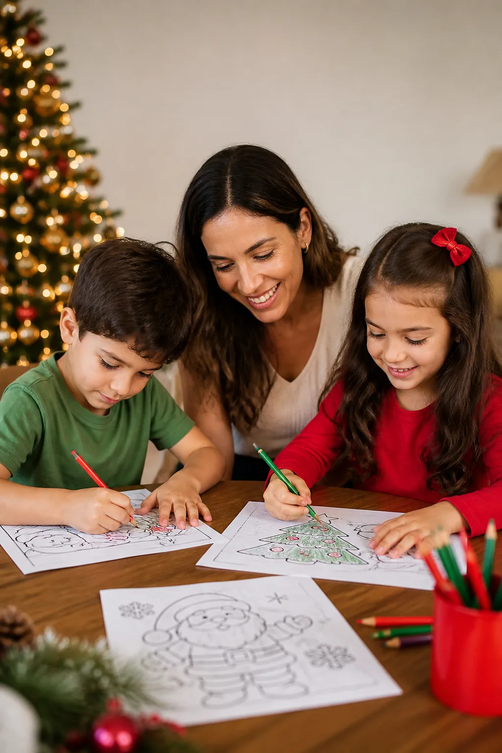 Desenhos de Natal para Colorir - Antes