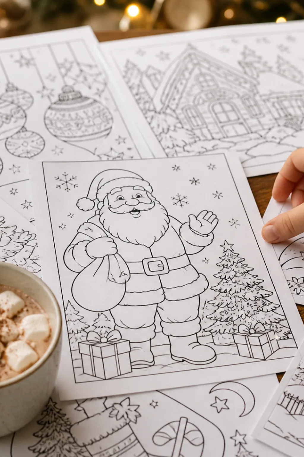 Desenhos de Natal para Colorir - Depois