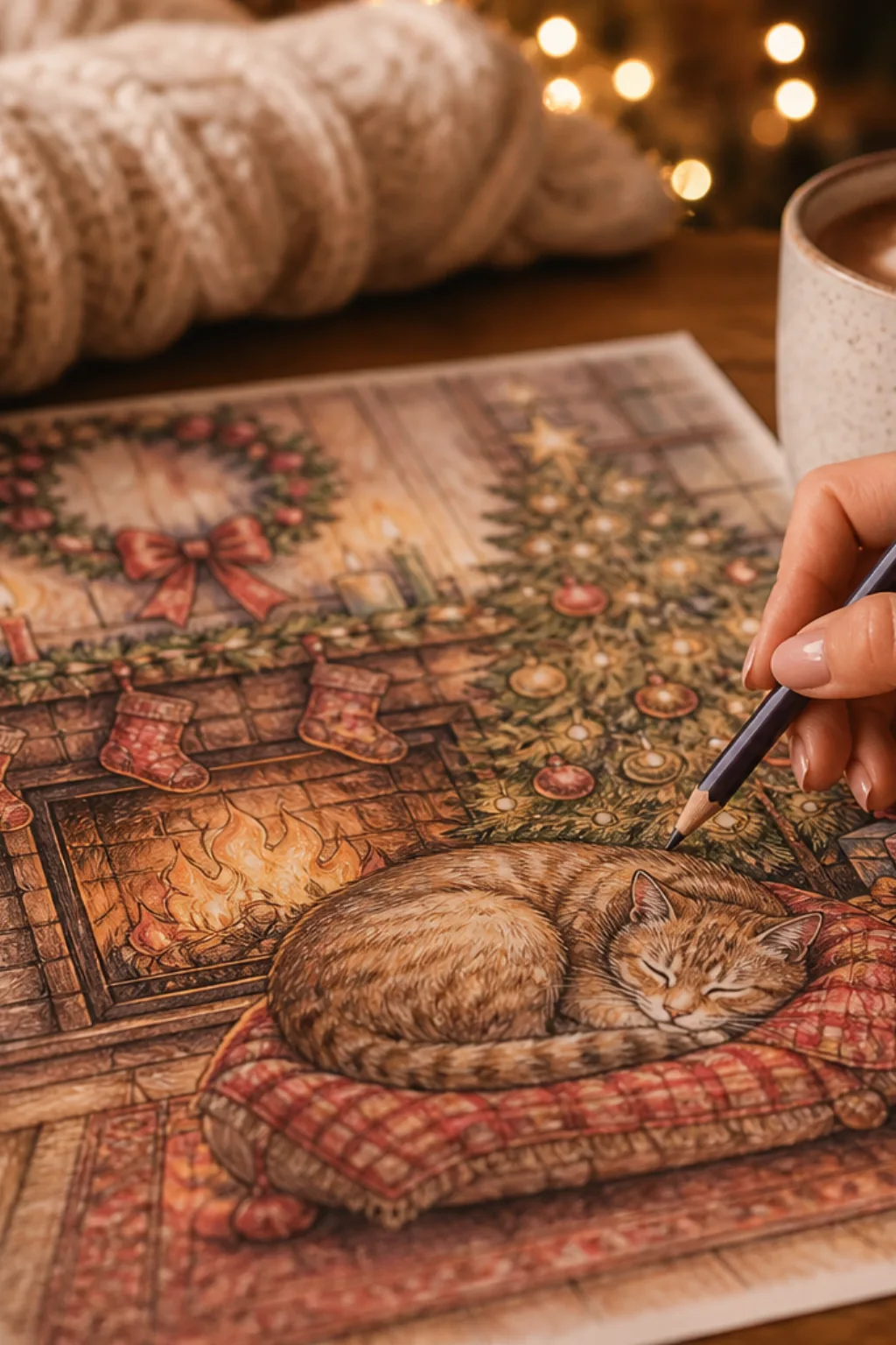 desenhos aconchegantes de natal para colorir - 2