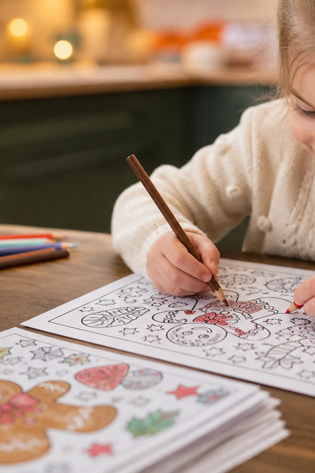 desenhos de biscoito de natal para colorir - 2